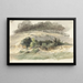 Gebogen landschap - Pierre Louis Dubourcq — ingelijst kunstwerk aan de muur