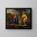 De Christus en de vrouw van Samaria - Pierre Mignard — ingelijst kunstwerk aan de muur
