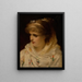 A Young Beauty - Pierre Olivier Joseph Coomans — framed artwork on a wall