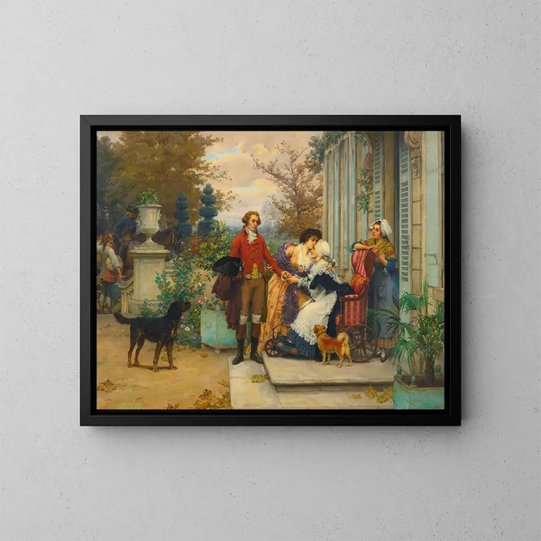 A Last Farewell - Pierre Outin — framed artwork on a wall