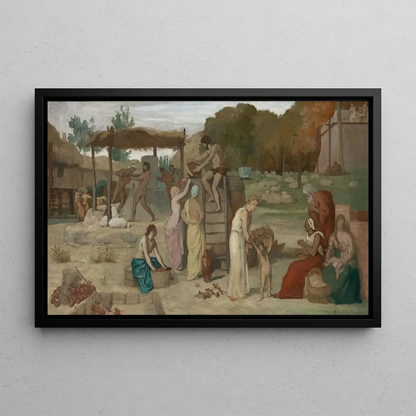 Cidre - Pierre Puvis de Chavannes — ingelijst kunstwerk aan de muur