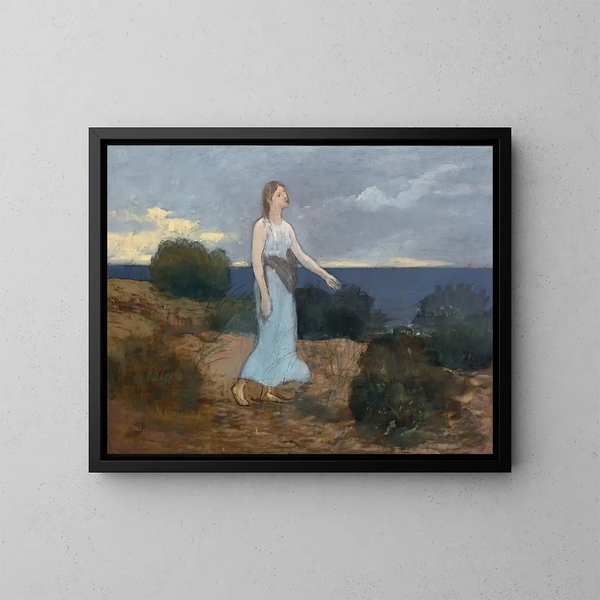 La Foi aux Grèves - Pierre Puvis de Chavannes — ingelijst kunstwerk aan de muur