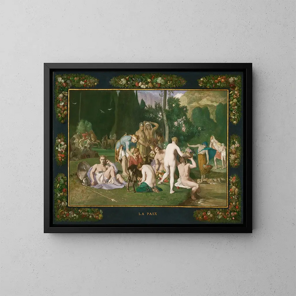 Vrede - Pierre Puvis de Chavannes — ingelijst kunstwerk aan de muur