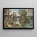 The River - Pierre Puvis de Chavannes — framed artwork on a wall