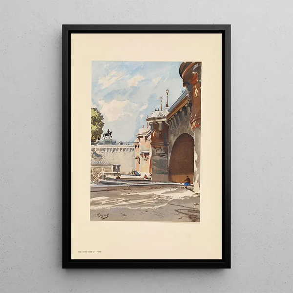 Le Pont-Neuf Paris - Pierre Vignal — framed artwork on a wall