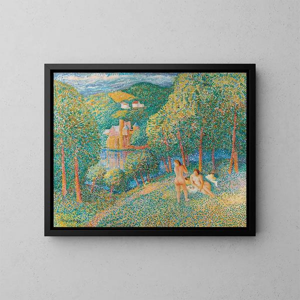 The Luncheon on the Grass - Pierre de Belay — framed artwork on a wall