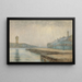 Café Amstel bij Vissertje II - Piet Mondrian — ingelijst kunstwerk aan de muur