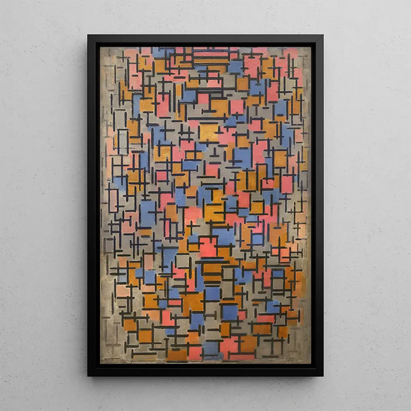 Composition - Piet Mondrian — ingelijst kunstwerk aan de muur