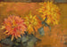 Drie chrysanten - Piet Mondrian — weergave van het kunstwerk