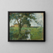 Landelijk landschap met boom op de voorgrond en irrigatiegracht - Piet Mondrian — ingelijst kunstwerk aan de muur