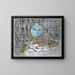 Natuurstudie met gemberpot II - Piet Mondrian — ingelijst kunstwerk aan de muur