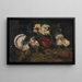 Kraaien van gevecht - Piet van Engelen — ingelijst kunstwerk aan de muur