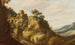Een landschap in het zuiden met ruïnes - Pieter Anthonisz van Groenewegen — weergave van het kunstwerk