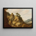 Een landschap in het zuiden met ruïnes - Pieter Anthonisz van Groenewegen — ingelijst kunstwerk aan de muur