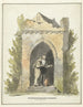 van Pieter Bartholomeusz Barbiers - Eremiet voor een stenen kapel — weergave van het kunstwerk