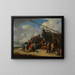 Vismarkt op het strand - Pieter Bout — ingelijst kunstwerk aan de muur