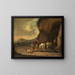 van een schilderij met cavalerie gestopt in een bergpas - Pieter Bout — ingelijst kunstwerk aan de muur