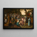 Sint-Jan de Doper predikt - Pieter Brueghel de Jonge — ingelijst kunstwerk aan de muur