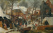 L'Adoratie der wijzen in de sneeuw - Pieter Brueghel de Jonge — weergave van het kunstwerk