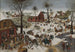 De volkstelling in Bethlehem naar Pieter Brueghel de Oude - Pieter Brueghel de Jonge — weergave van het kunstwerk