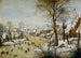 Landschap met een vogelval - Pieter Brueghel de Jonge — weergave van het kunstwerk