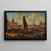 Een Haven met Veel Schepen - Pieter Casteels II — ingelijst kunstwerk aan de muur