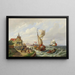 Flessingue, Hollande - Pieter Christian Dommersen — ingelijst kunstwerk aan de muur