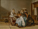 van een kaartspelers in een interieur - Pieter Codde — weergave van het kunstwerk