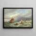 Borselen aan de Schelde Holland - Pieter Cornelis Dommersen — ingelijst kunstwerk aan de muur