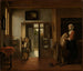 in de kamer - Pieter de Hooch — weergave van het kunstwerk