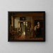 in de kamer - Pieter de Hooch — ingelijst kunstwerk aan de muur