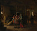 Betalen van de huisvrouw - Pieter de Hooch — weergave van het kunstwerk