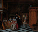 Portret van een gezin dat muziek speelt - Pieter de Hooch — weergave van het kunstwerk