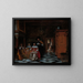 Portret van een gezin dat muziek speelt - Pieter de Hooch — ingelijst kunstwerk aan de muur