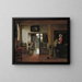 De slaapkamer - Pieter de Hooch — ingelijst kunstwerk aan de muur