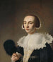 Portret van een vrouw - Pieter Dubordieu — weergave van het kunstwerk