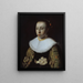 Portret van een jonge vrouw - Pieter Dubordieu — ingelijst kunstwerk aan de muur