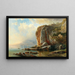 op de kust van Menton - Pieter Franciscus Peters — ingelijst kunstwerk aan de muur
