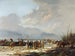 Breek het ijs op de Karnemelksloot in Naarden, januari 1814 - Pieter Gerardus van Os — weergave van het kunstwerk