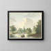 De poort van Hogerwoerd in Leiden gezien vanaf het kanaal - Pieter Gerardus van Os — ingelijst kunstwerk aan de muur