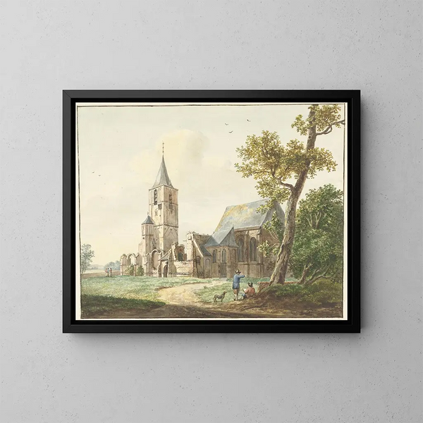 L'église de Warmond - Pieter Gerardus van Os — framed artwork on a wall