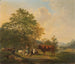 Landschap met heuvels, herder en vee - Pieter Gerardus van Os — weergave van het kunstwerk