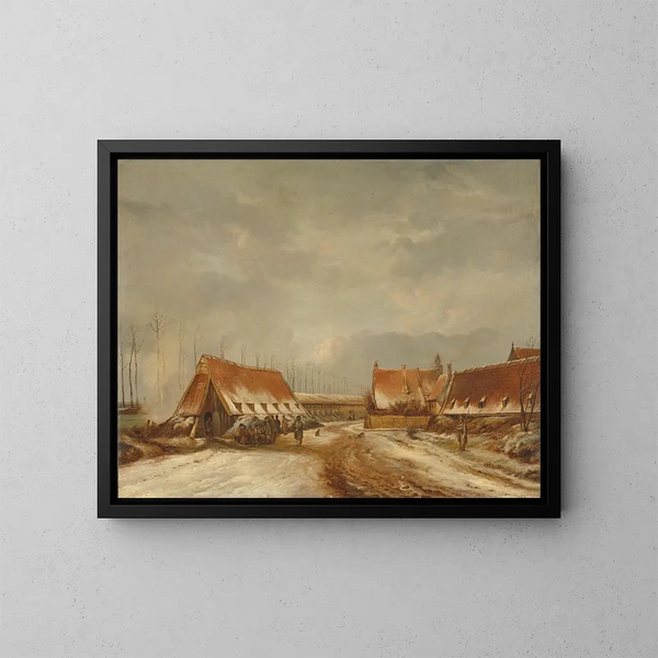The casemates before Naarden 1814 - Pieter Gerardus van Os — framed artwork on a wall