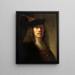 Portret van een man met een veren hoed - Pieter Hermansz Verelst — ingelijst kunstwerk aan de muur