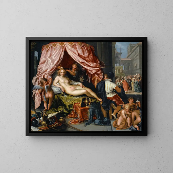 van de Allégorie de la vanité - Pieter Isaacsz — ingelijst kunstwerk aan de muur