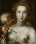 Venus en Cupido - Pieter Isaacsz — weergave van het kunstwerk
