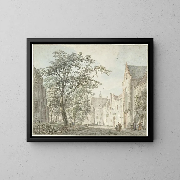 Vue de la ville de Montfoort - Pieter Jan van Liender — ingelijst kunstwerk aan de muur
