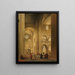 Het transept van de Mariakerk in Utrecht gezien vanaf het noordoosten - Pieter Jansz Saenredam — ingelijst kunstwerk aan de muur
