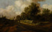 Landschap met twee figuren en een hond - Pieter Molyn — weergave van het kunstwerk