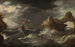 Storm op zee - Pieter Mulier de Oude — weergave van het kunstwerk